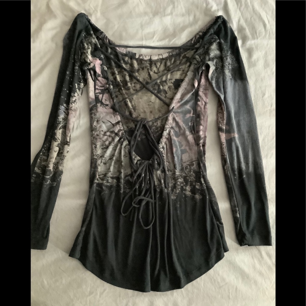 Tie in back shirt